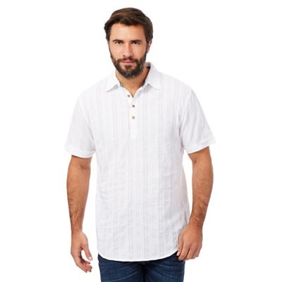 Mantaray White textured shirt